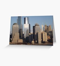 Lower Manhattan Skyline, New York City Greeting Card