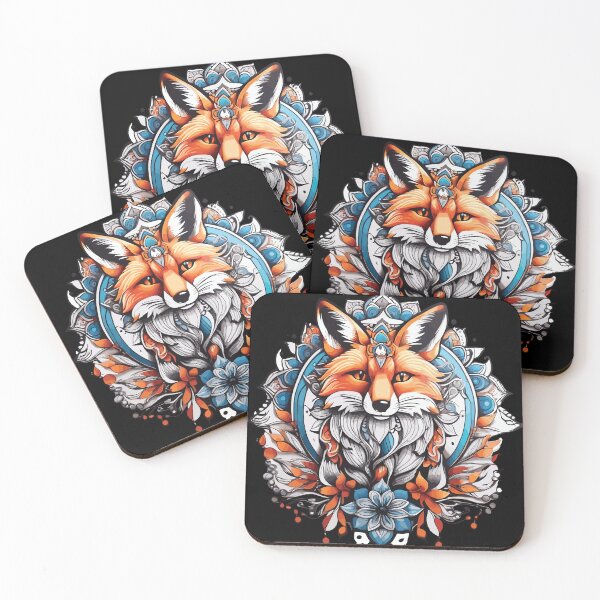 Item preview, Fox Mandala designed and sold by Getup-clothing.