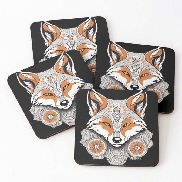 Item preview, Fox Mandala designed and sold by Getup-clothing.