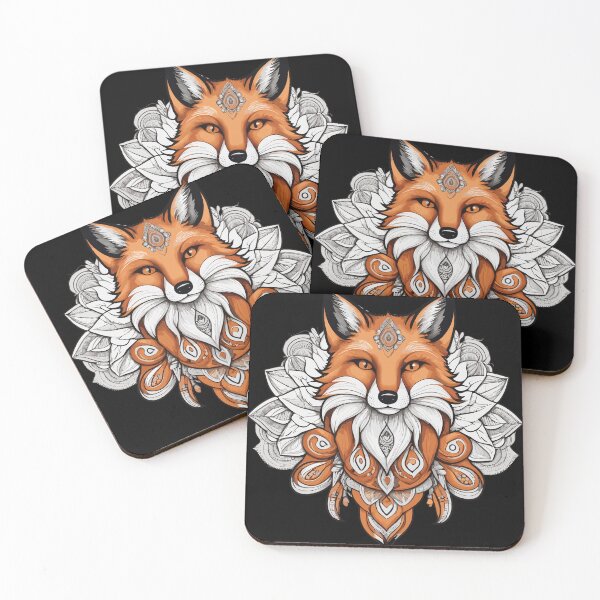 Item preview, Fox Mandala designed and sold by Getup-clothing.