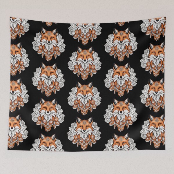 Item preview, Fox Mandala designed and sold by Getup-clothing.
