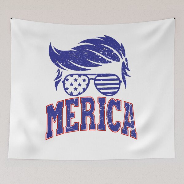 Item preview, Trump Merica I Love America Women Men Costume USA Flag Fourth Of July American Pride designed and sold by shoptshirtswag.