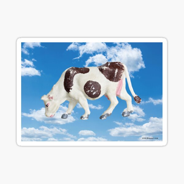 ANIMAL HEAVEN Cow Sticker