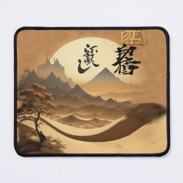 Item preview, Sun, mountains and Kanji, Akelarre designed and sold by AkelarreDesigns.