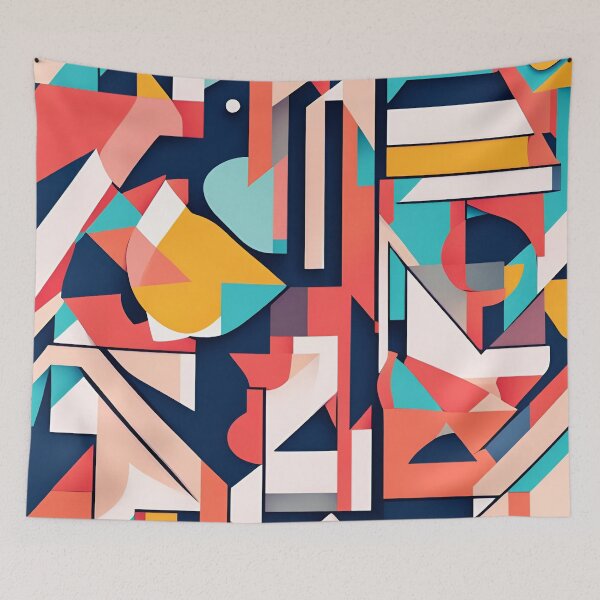 Item preview, Cubist Kawaii Pattern. designed and sold by ARichArts.