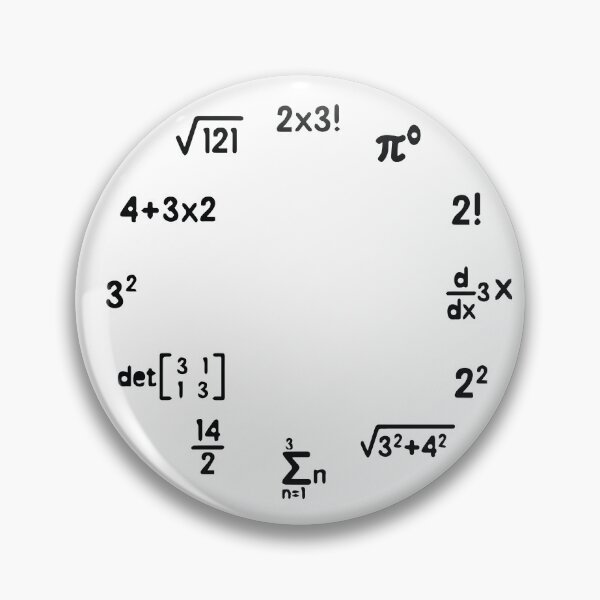 Item preview, Math Clock,gifts ideas funny Nerdy Math designed and sold by BHMARTS.