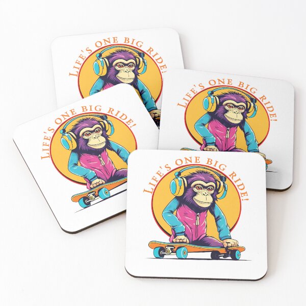 Item preview, Monkey on a skateboard designed and sold by StyleSketch.