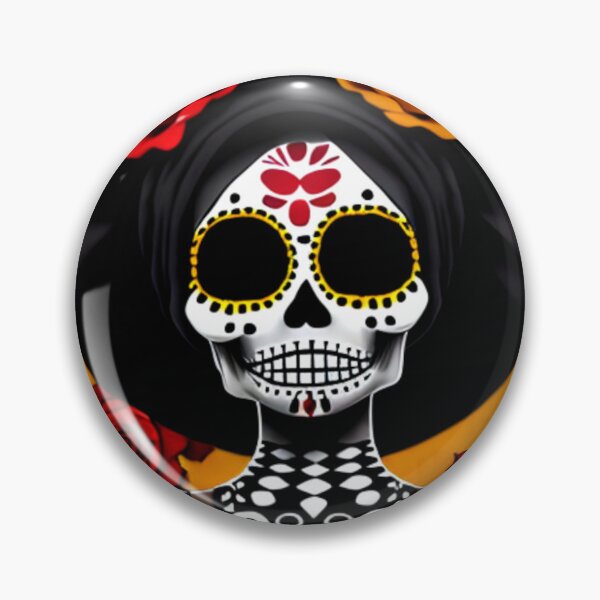 Item preview,  Calavera con flores. designed and sold by monterini.