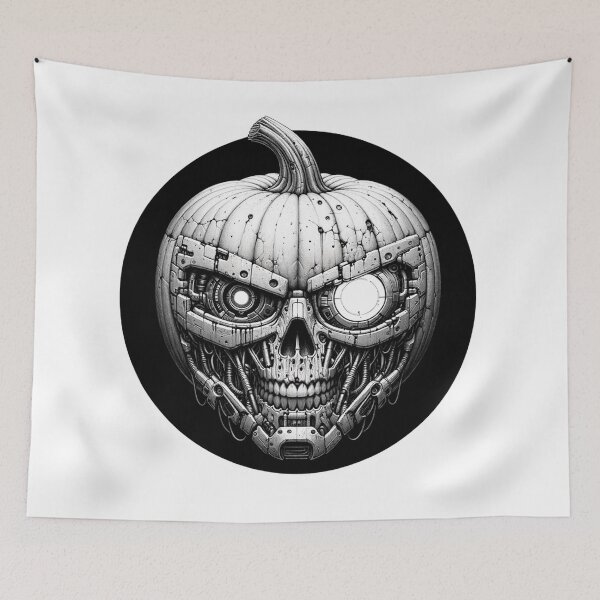 Item preview, CyberPumpkin: Neon Nights Halloween Tee(2) designed and sold by JohannesLux.