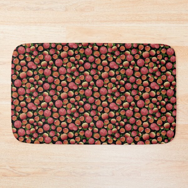 Item preview, Tossed Apples on Black Halfdrop 5748 designed and sold by Art in My Loft.
