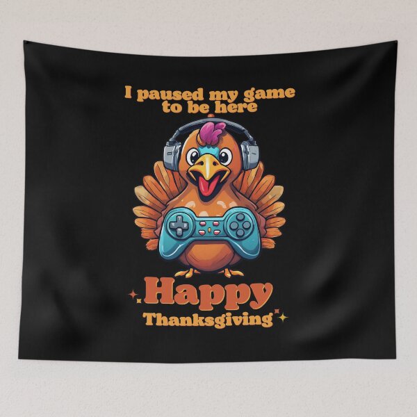 Item preview, Happy Thanksgiving Colorful Cute game player Turkey Bird, 2025 Thanksgiving Day designed and sold by TreetopStudios.