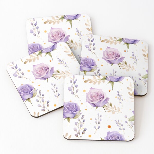 Item preview, Watercolor of purple roses flower1 designed and sold by Lucky-jl.