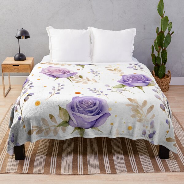 Item preview, Watercolor of purple roses flower1 designed and sold by Lucky-jl.