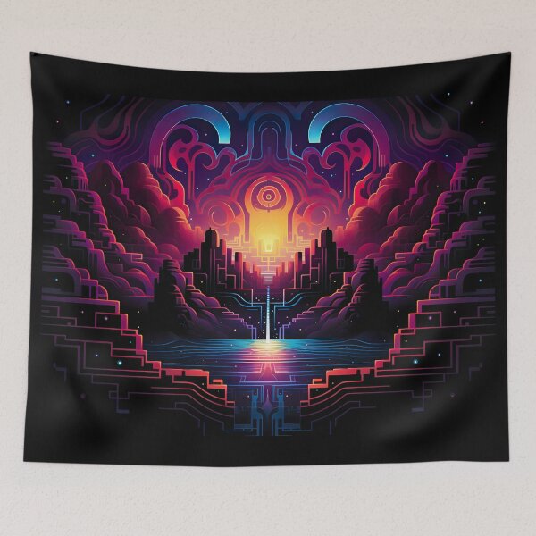 Artikelvorschau, Psychedelic Art | Fantasy Landscape #02 entworfen und verkauft von Fractal-Graphic.