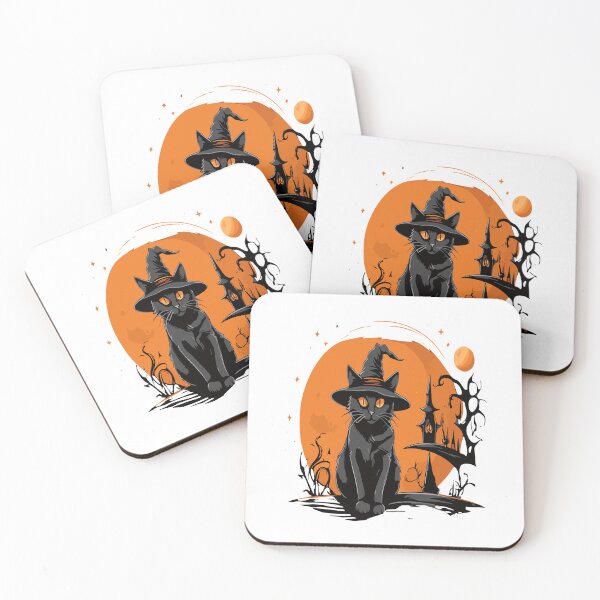 Item preview, Black cat halloween Wizard  designed and sold by Ahmed Graphic .