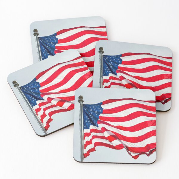 Item preview, STK109604M-The American flag waves in the wind. designed and sold by StocktrekImages.