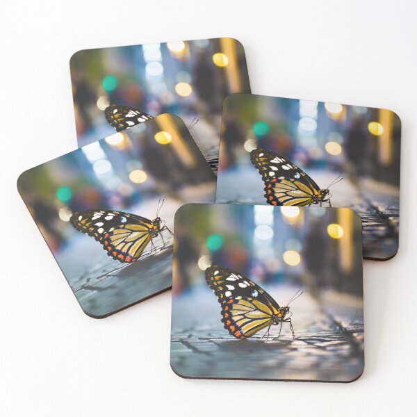 Item preview, Colourful butterfly on wall street designed and sold by fotofeast.