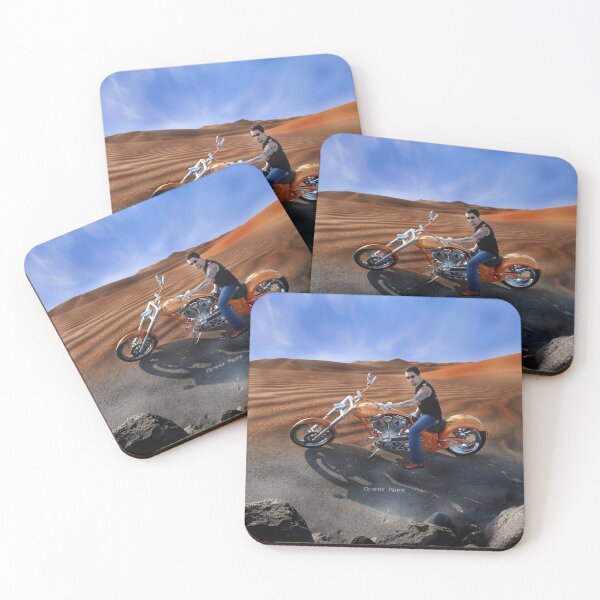 Item preview, Desert Cruising Motorcycle Rider designed and sold by House of Sadu by Craitza.