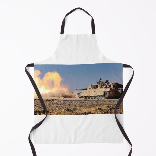 Item preview, STK109589M-An M1A1 Abrams Main Battle Tank fires its 120 mm smoothbore cannon. designed and sold by StocktrekImages.
