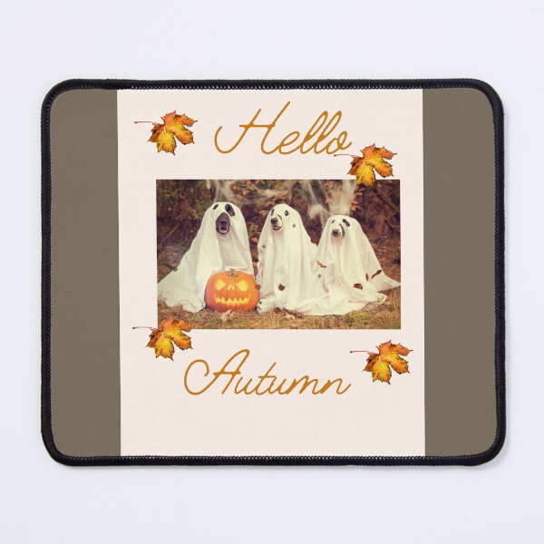 Item preview, Hello Autumn funny dogs designed and sold by Yelenaapen.
