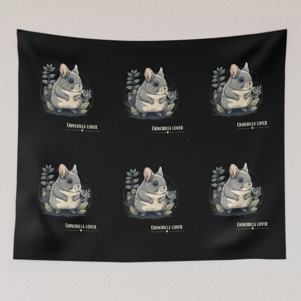 Item preview, Cute Grey Chinchilla for Chilean Rodents Lovers designed and sold by Daria-Shop.