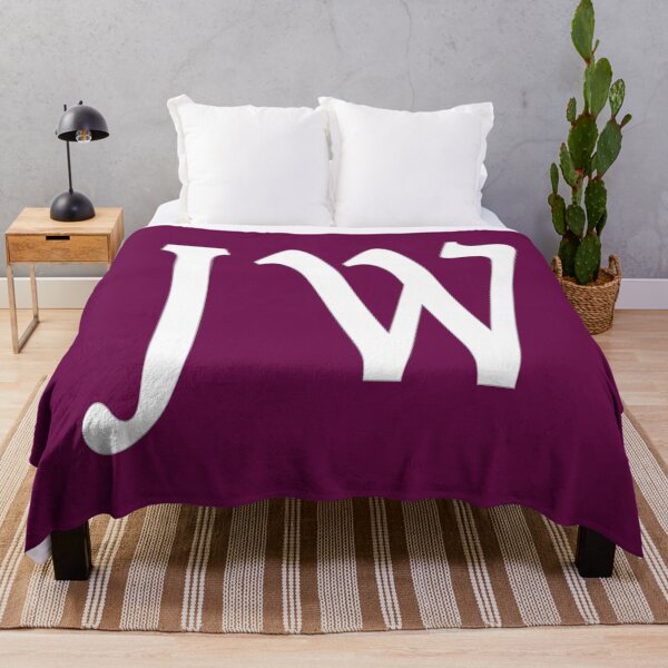Artikelvorschau, JW-Initialen-Monogramm-elegante weiße Buchstaben entworfen und verkauft von Jeallan Designs.