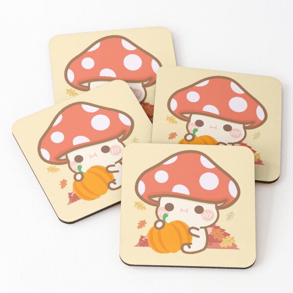 Item preview, Cartoon Mushroom Pumpkin designed and sold by cutecozynook.