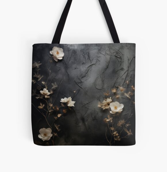 Gothic flowers - Elizabeth All Over Print Tote Bag
