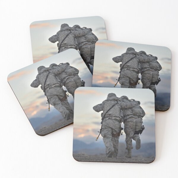 Item preview, STK109578M-Security forces members demonstrate their ability to perform medical evacuations. designed and sold by StocktrekImages.