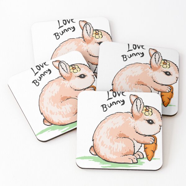 Item preview, Cute bunny eating carrots designed and sold by chomaruddin tri amboko.
