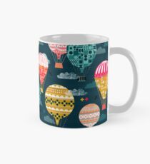 Hot Air Balloons - Retro, Vintage-inspired Print and Pattern by Andrea Lauren Mug