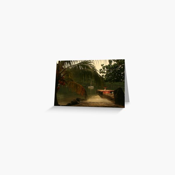 Rainy Afternoon, Moorea Greeting Card
