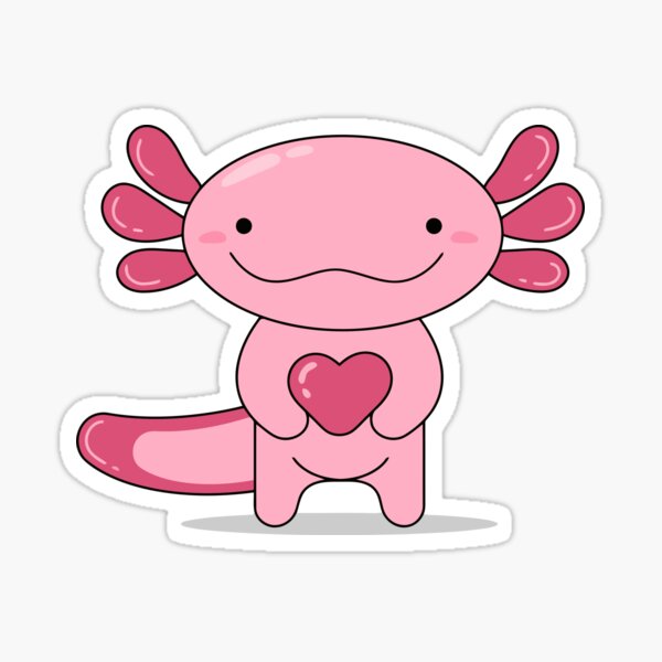 Axolotl Gifts Kids Kawaii Axolotl Gift Girls Women Axolotl - Axolotl -  Sticker sold by NAVET Arthur, SKU 947384