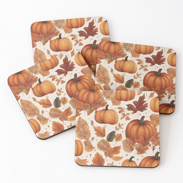 Item preview, Botanical Pattern Autumn Leaves and Pumpkins designed and sold by soapblossom.