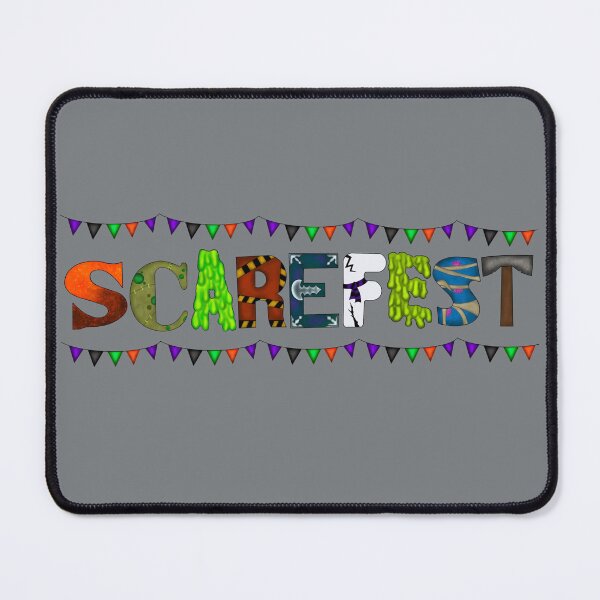 Item preview, Scarefest logo with bunting designed and sold by Coastersells.