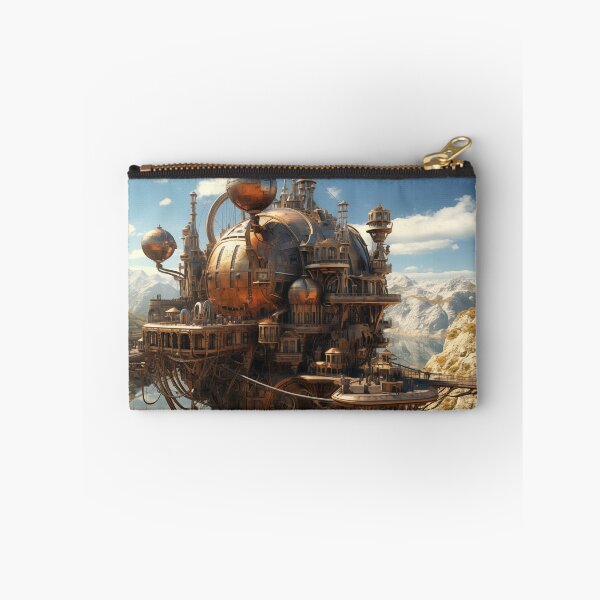 Item preview, Floating Steampunk City in the Mountains designed and sold by SipandStan.