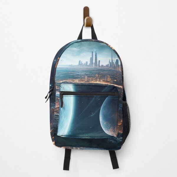 Item preview, extra terrestrial future futuristic city outer space designed and sold by zand-n-zive.