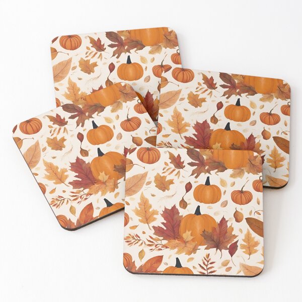 Item preview, Botanical Pattern Autumn Leaves & Pumpkins designed and sold by soapblossom.