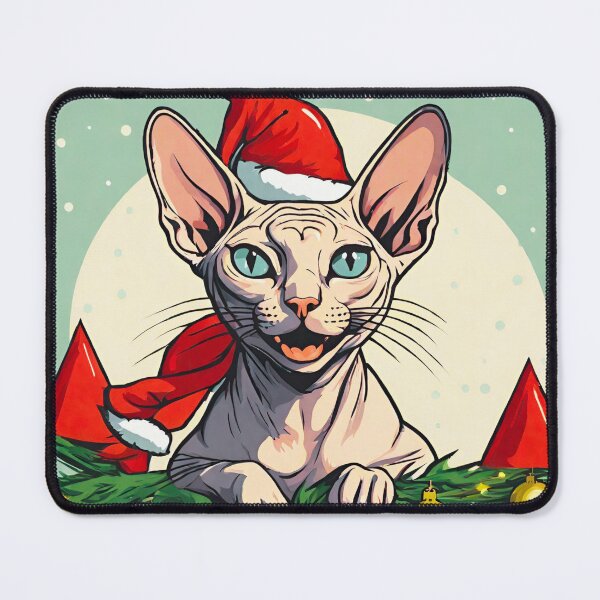 Item preview, Christmas Sphynx cat designed and sold by bugilugi.
