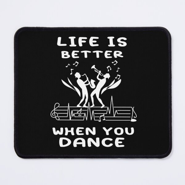 Item preview, Jazz Music design, Dance Music design, Life is better when you dance, Dance happiness, Life's magic is better when you dance, Dance therapy designed and sold by Lactus.