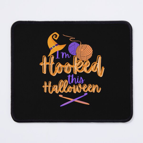 Item preview, I'm hooked this Halloween, crochet play on words designed and sold by Fr0mtheMachine.
