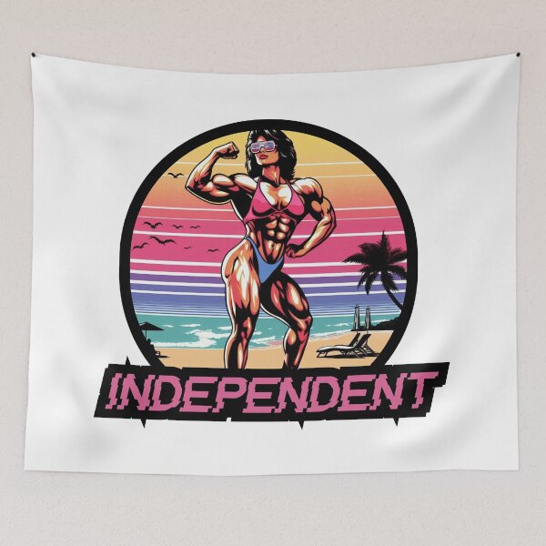 Item preview, independent powerful retro strong woman  designed and sold by scabsecrete.