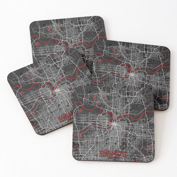 Item preview, Kansas City Map of Missouri, USA - Oriental designed and sold by deMAP.