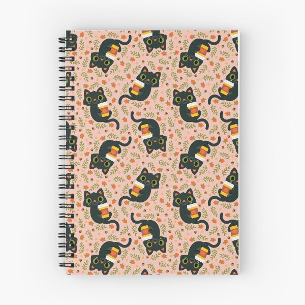 Item preview, Cat with Coffee Pattern - Pink designed and sold by jsongdesign.