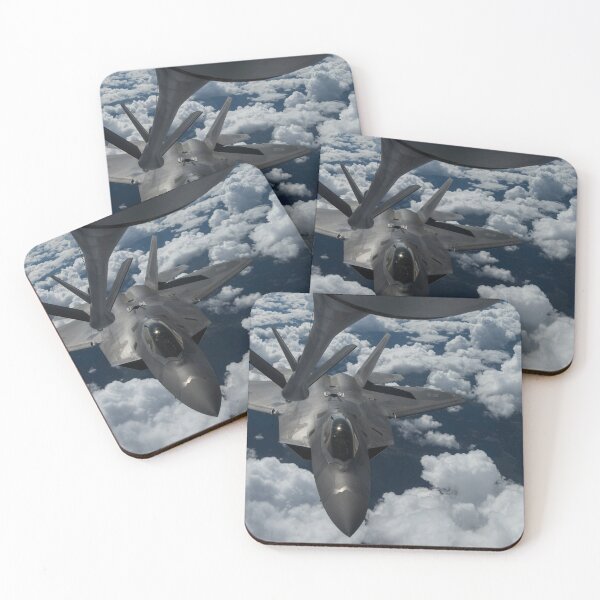 Item preview, STK109548M-A U.S. Air Force F-22 Raptor conducts an aerial refueling mission. designed and sold by StocktrekImages.
