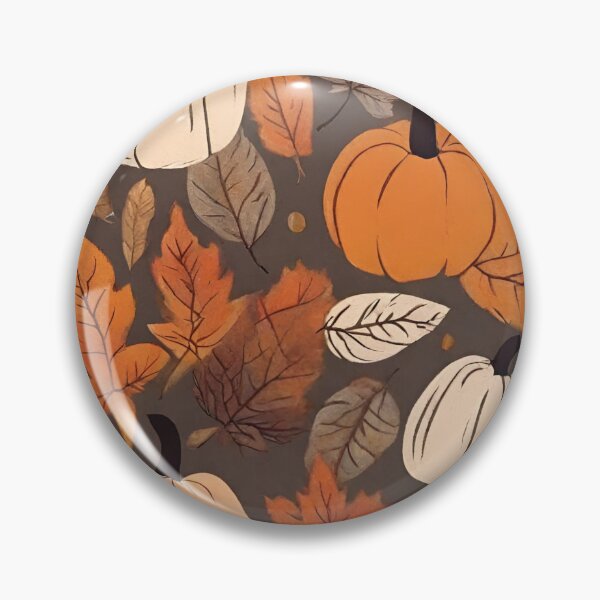 Item preview, Fall Leaves and Pumpkins Pattern designed and sold by soapblossom.