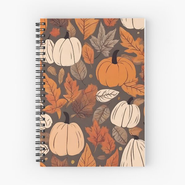 Item preview, Fall Leaves and Pumpkins Pattern designed and sold by soapblossom.