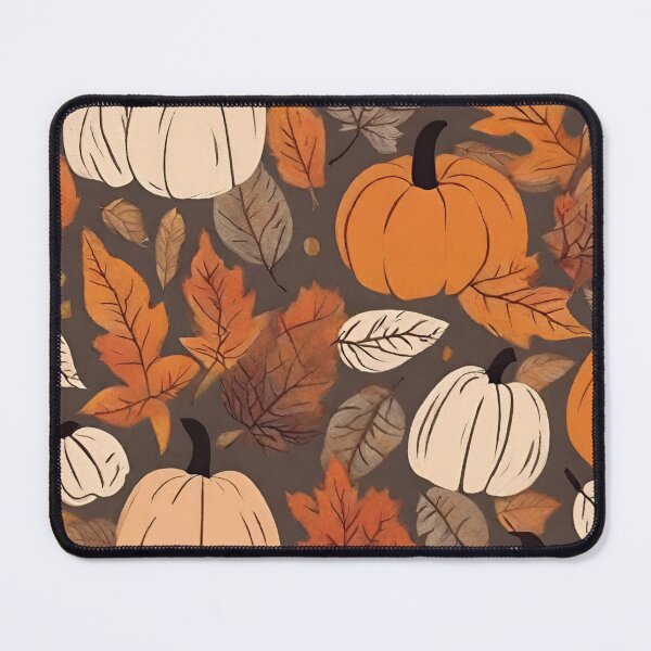 Item preview, Fall Leaves and Pumpkins Pattern designed and sold by soapblossom.