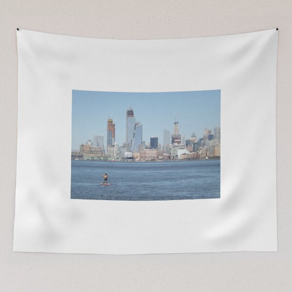 Item preview, Paddling on the Hudson River, Midtown Manhattan Skyline, New York City designed and sold by lenspiro.