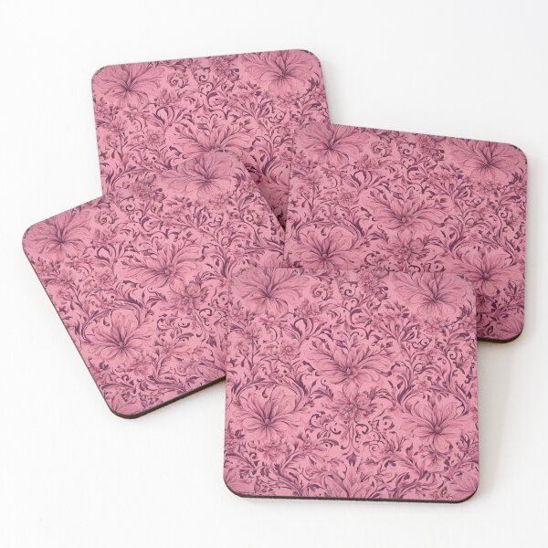 Item preview, Elegance in Bloom: Pink Floral Pattern with Intricate Details 2 designed and sold by PatternXS.
